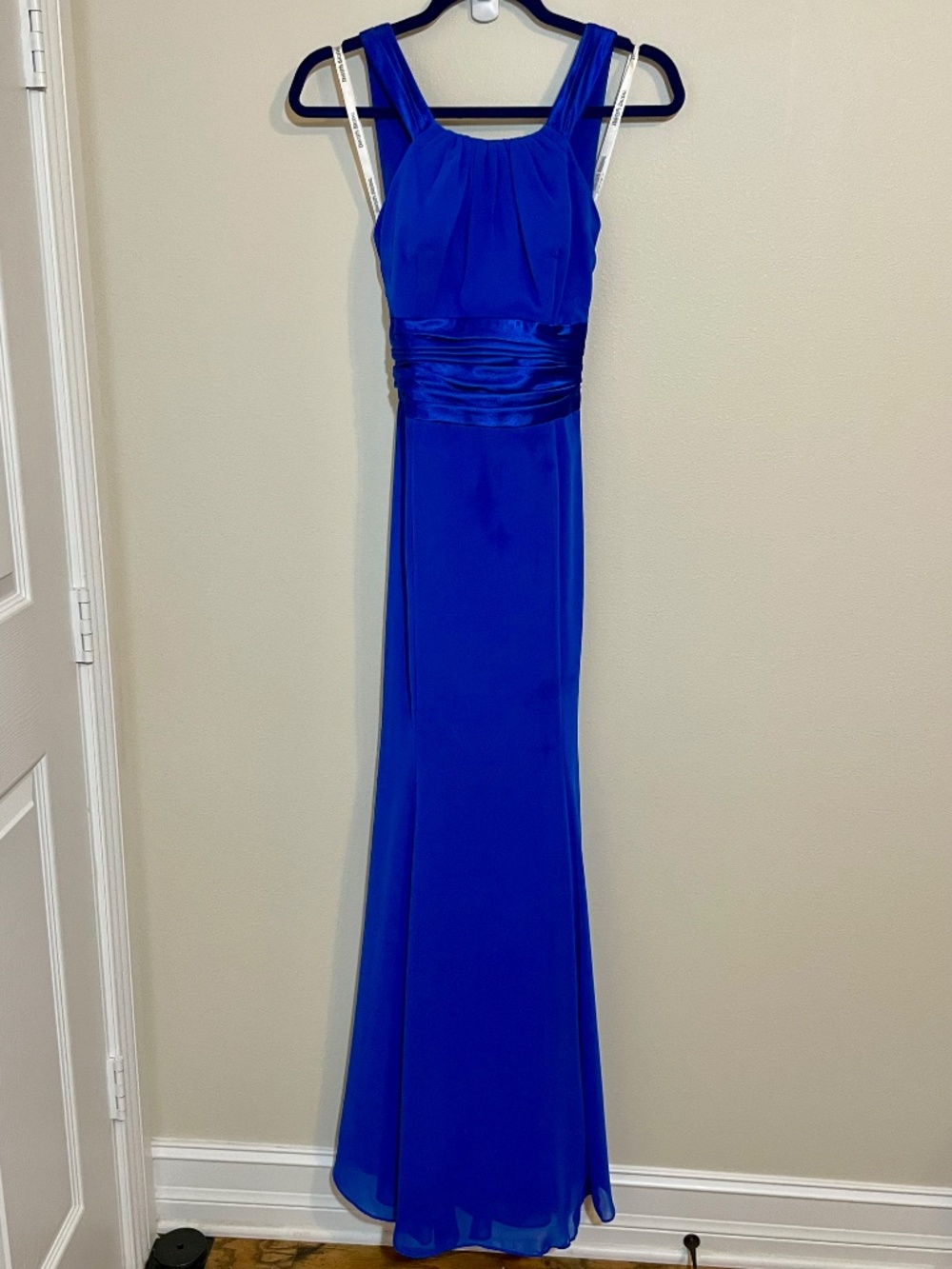David's Bridal Blue Prom or Bridesmaid Dress - Picture 4 of 16